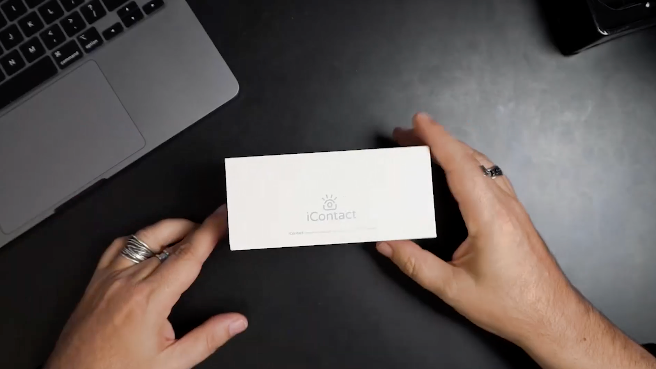 Load video: IContact Camera product review. An easy to use eye contact webcam.